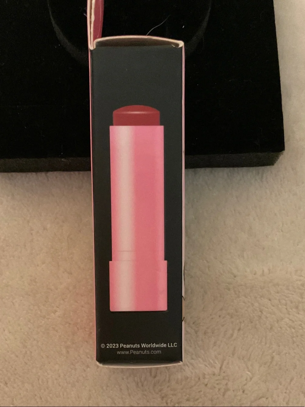 Peanuts Pink Tinted Glow Lip Balm with Character Art